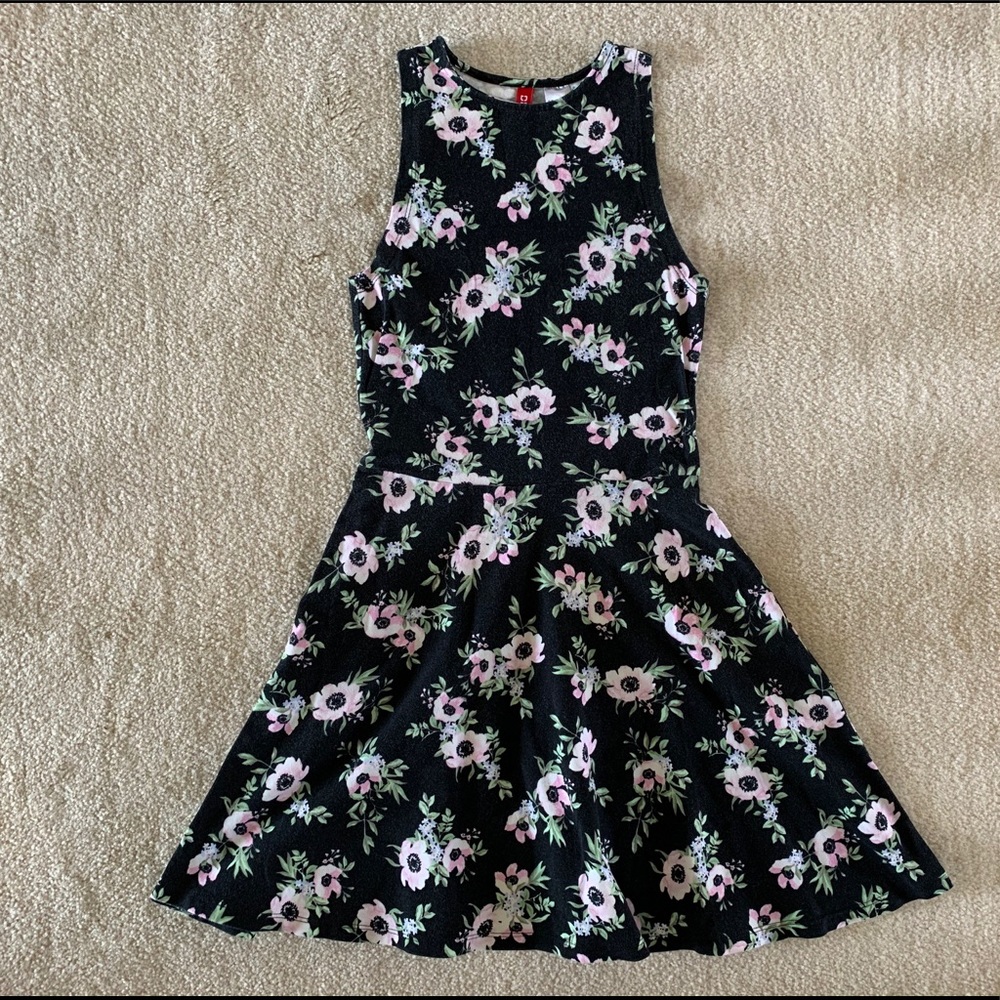🔴Floral cotton fit and flare dress